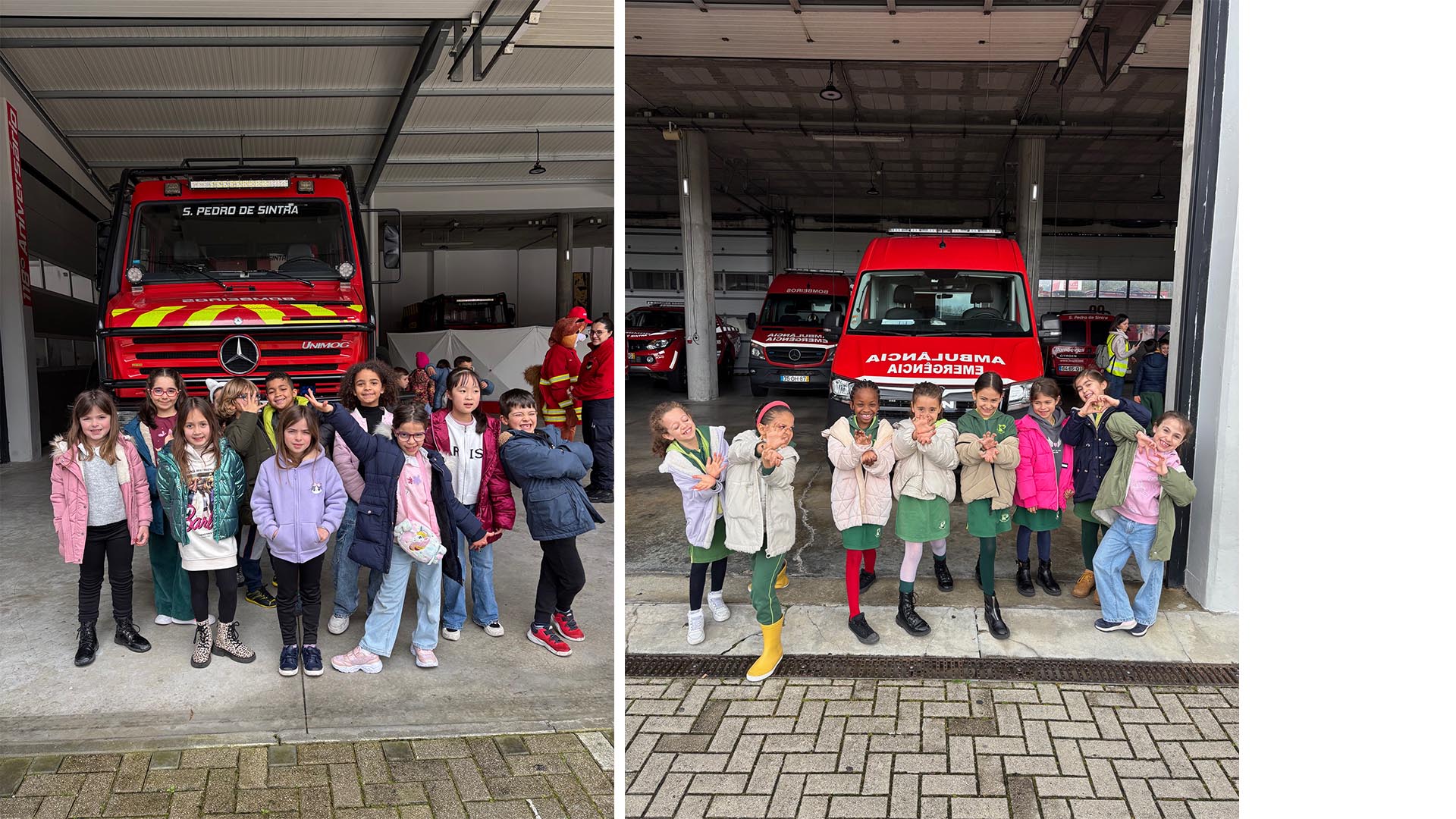 Quartel de bombeiros de S. Pedro de Sintra recebe alunos do 2.º ano